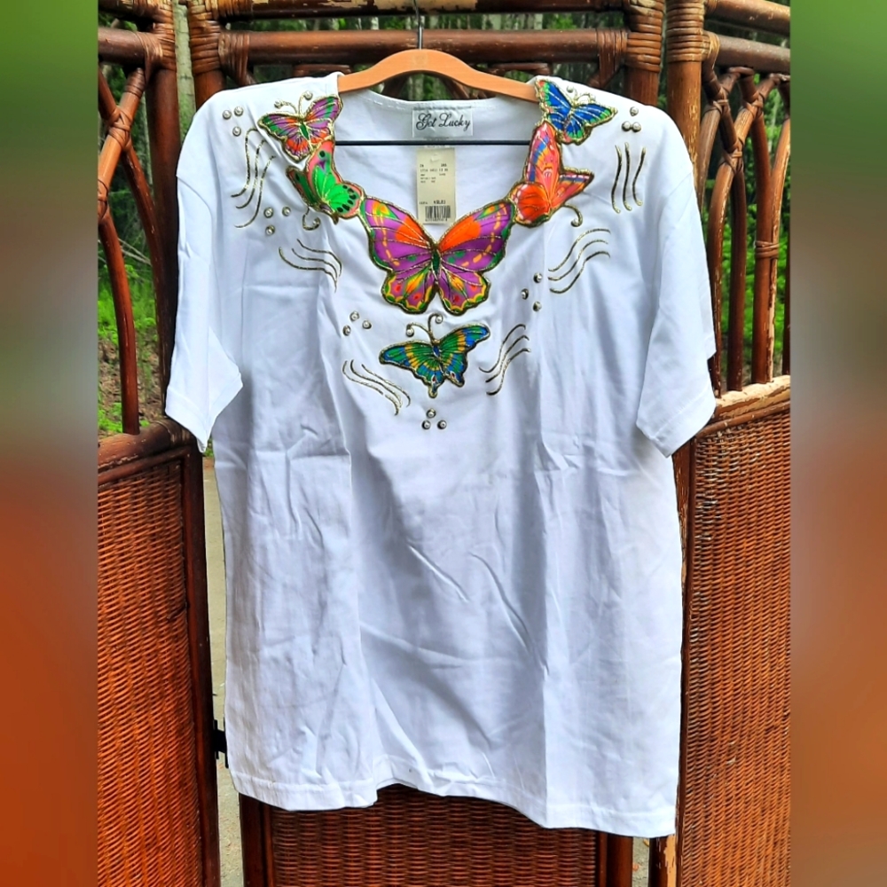 🆕️ Get Lucky Butterfly Tee-shirt